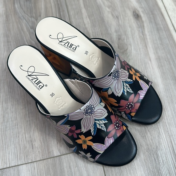 Azura by spring step sculptor heeled open toe sandals size 35 - Picture 3 of 7